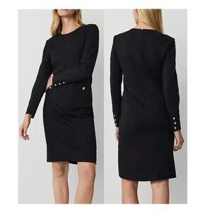 Ann Taylor Petite Button Sheath Dress